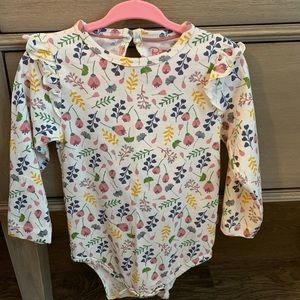Ruffle Butts Flutter Floral BodySuit